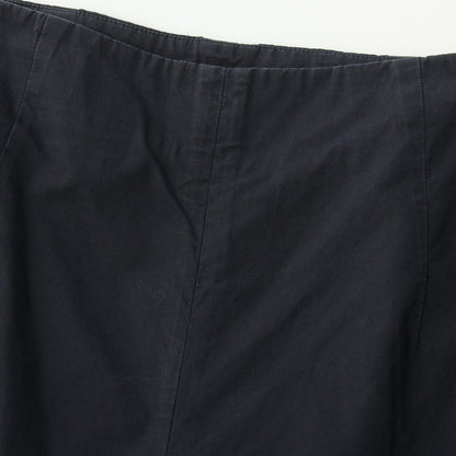 WASHED YARN DYE COTTON POPLIN TROUSERS