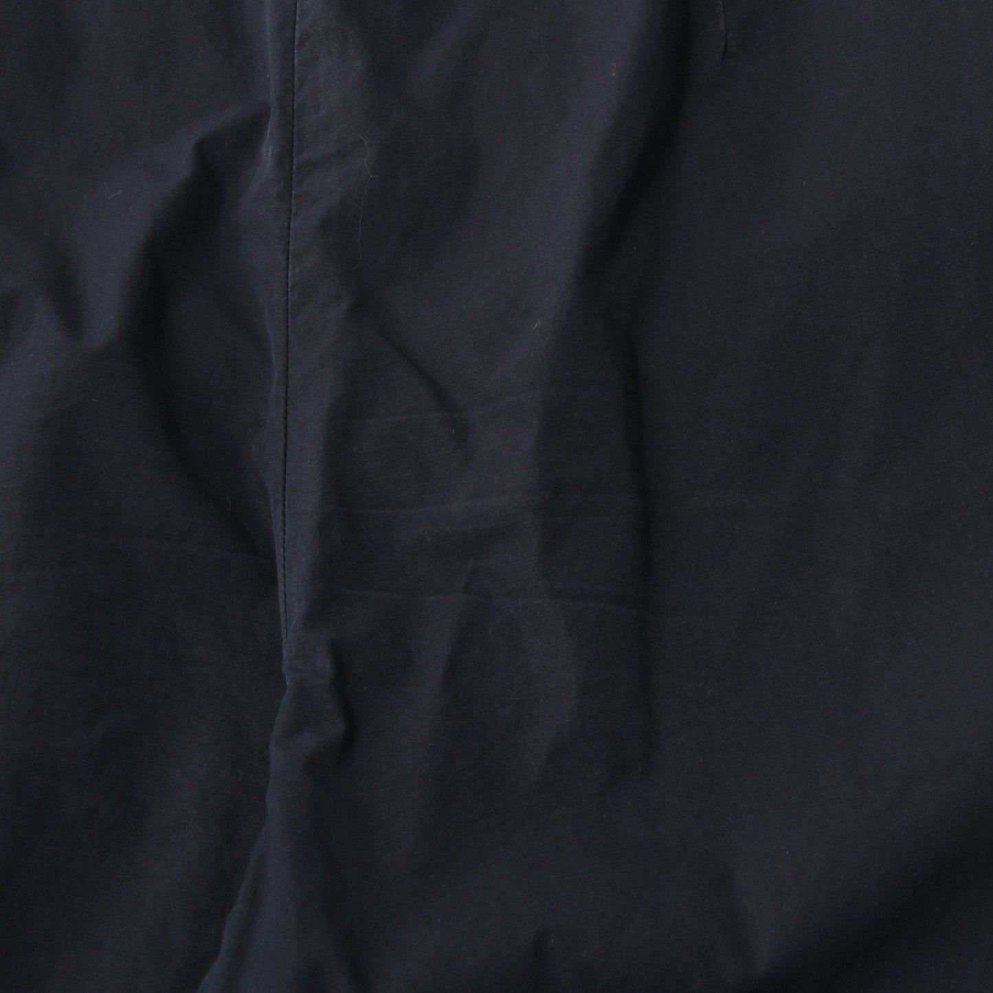 WASHED YARN DYE COTTON POPLIN TROUSERS