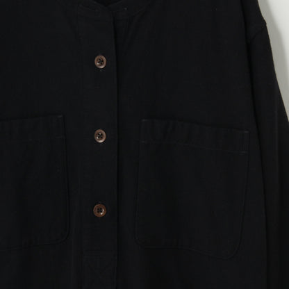WOOL COTTON TWILL DRESS