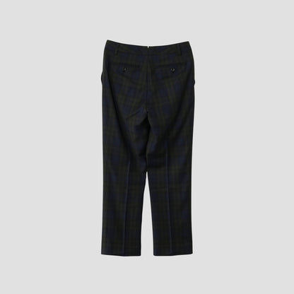 WOOL BLACKWATCH TROUSERS