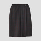 PLAID WOOL SKIRT