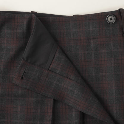 PLAID WOOL SKIRT