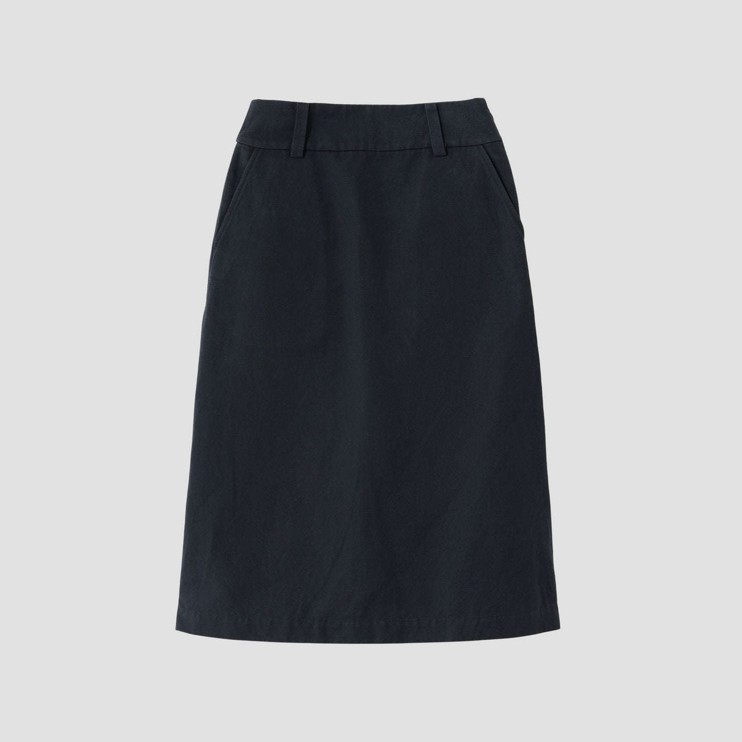 COTTON LINEN CANVAS SKIRT