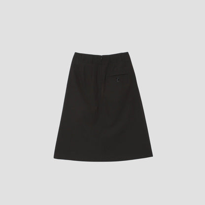COMPACT COTTON WOOL SKIRT