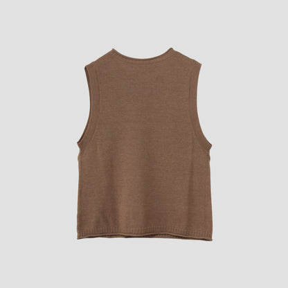 FADED COTTON WOOL KNIT