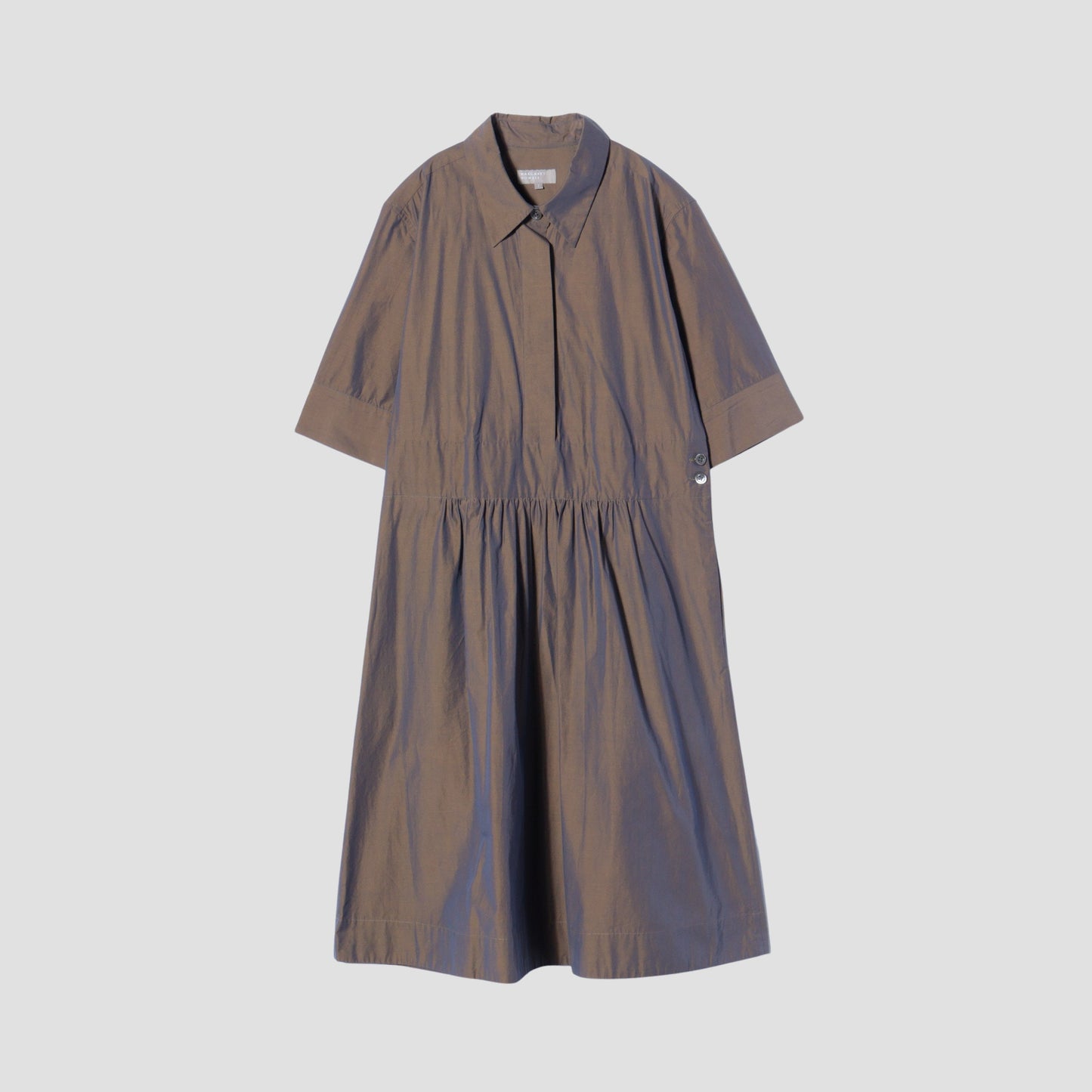 FINE COTTON CHAMBRAY DRESS