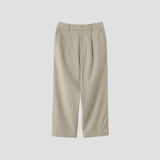 BRUSHED COTTON WOOL TROUSERS
