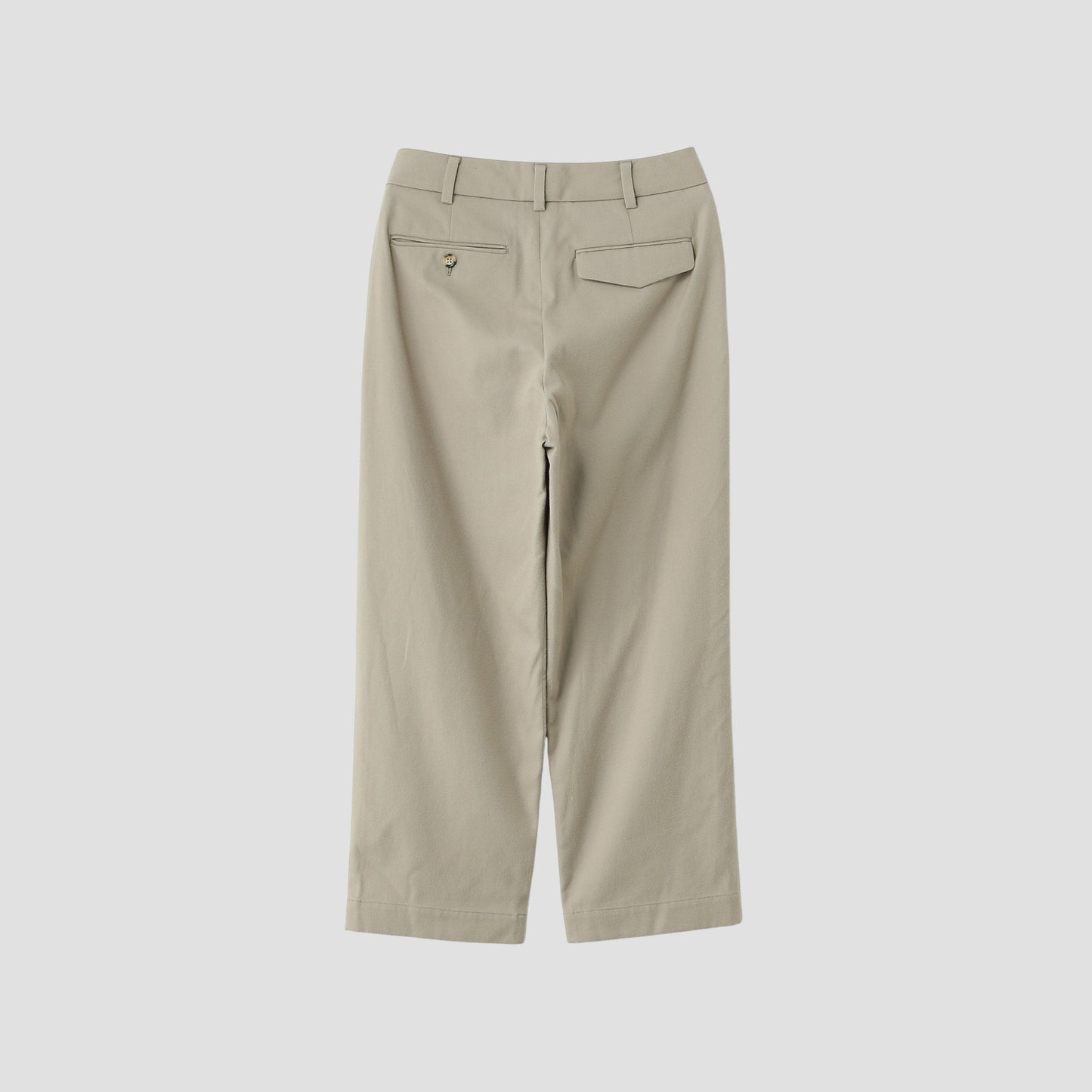BRUSHED COTTON WOOL TROUSERS