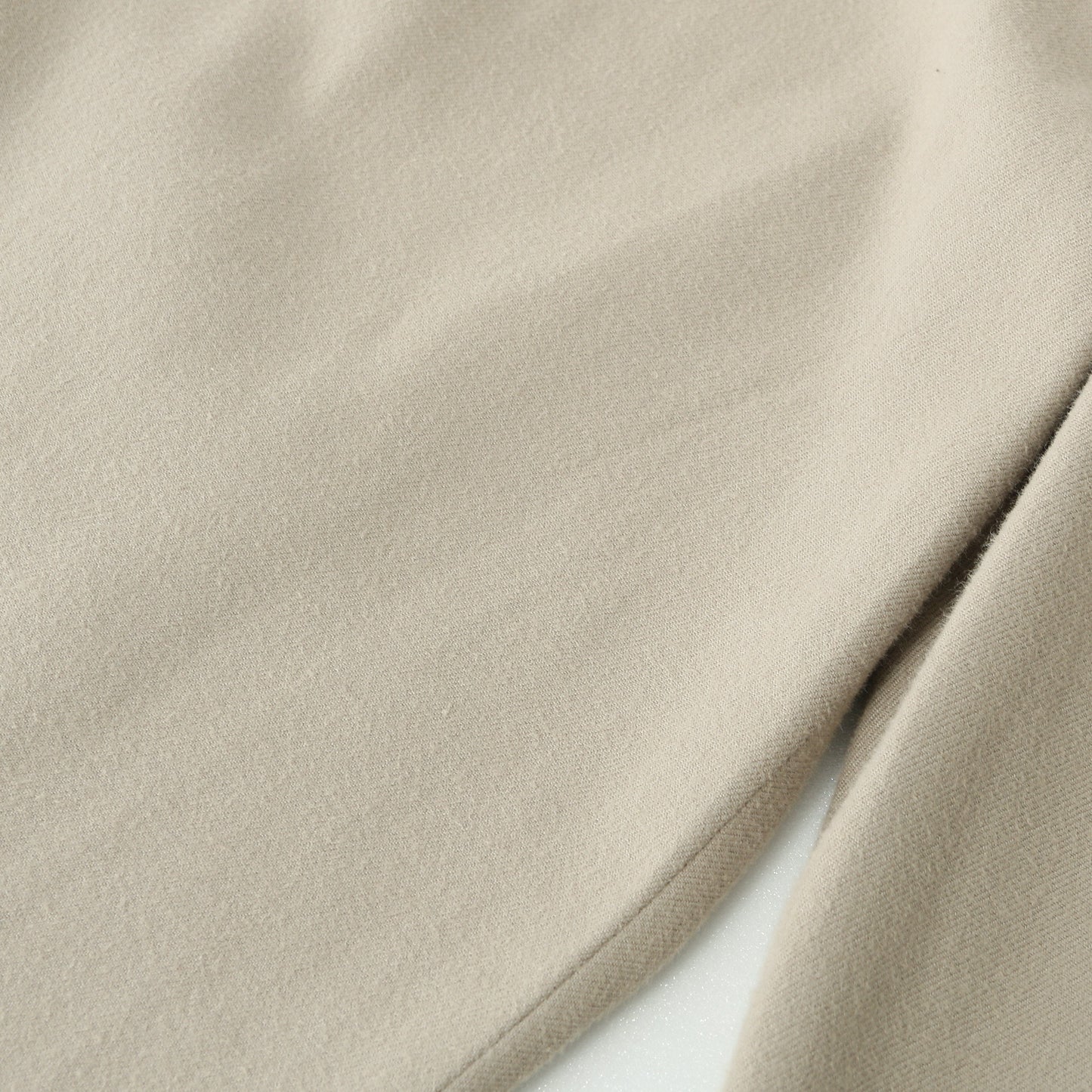 BRUSHED COTTON WOOL TROUSERS