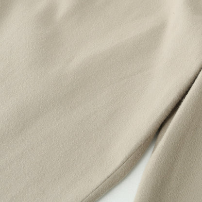 BRUSHED COTTON WOOL TROUSERS