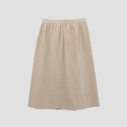 COTTON VELVET SKIRT