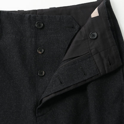 LIGHT MILLED DRY WOOL TWILL TROUSERS