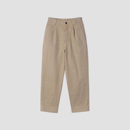 SOFT TWISTED YARN COTTON TROUSERS