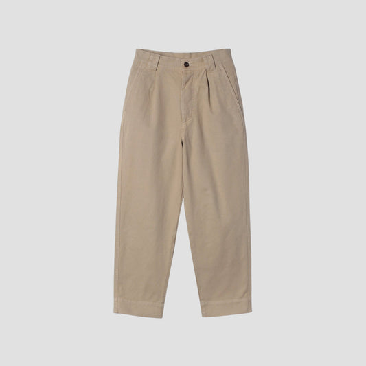 SOFT TWISTED YARN COTTON TROUSERS