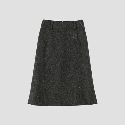 WOOL TWEED SKIRT