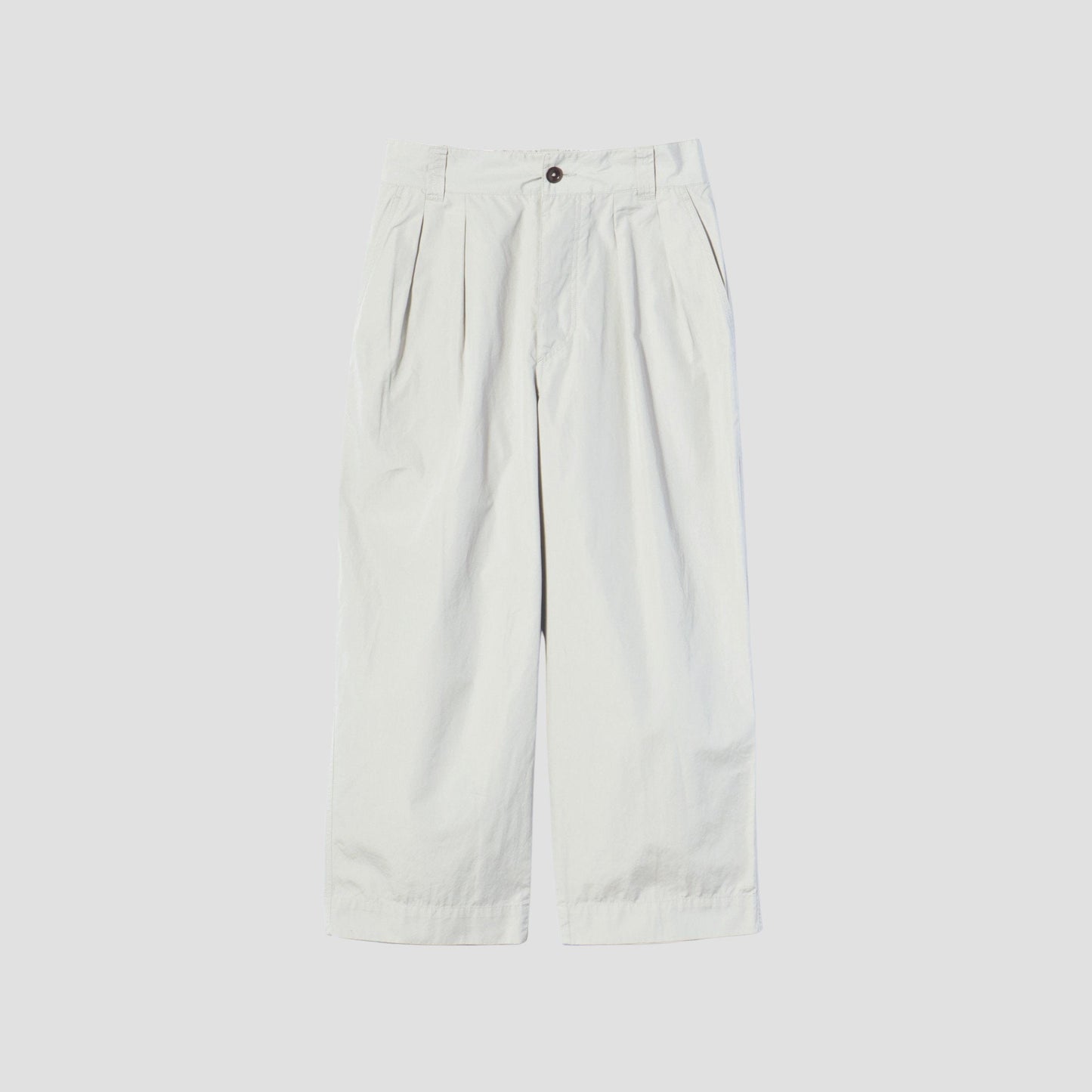 FINE COMPACT COTTON POPLIN TROUSERS