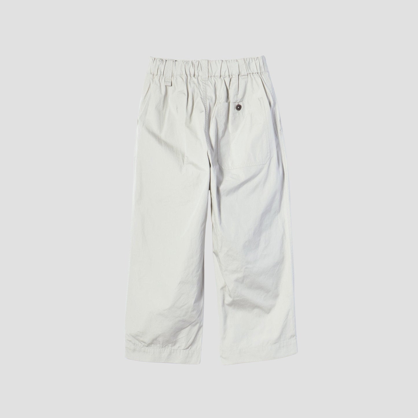 FINE COMPACT COTTON POPLIN TROUSERS