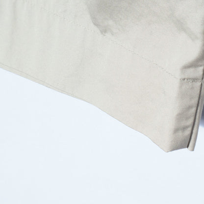 FINE COMPACT COTTON POPLIN TROUSERS