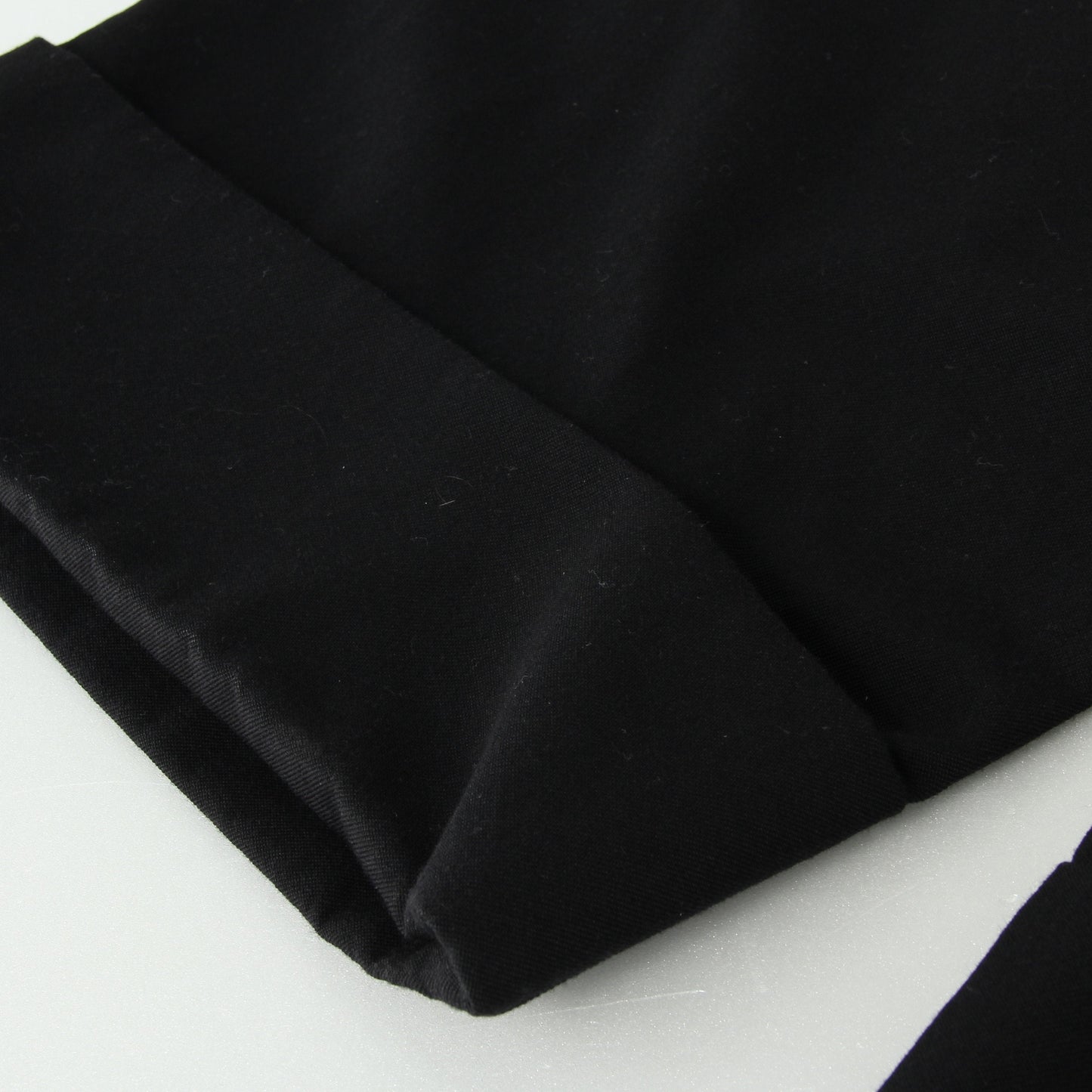 WOOL COTTON TWILL TROUSERS