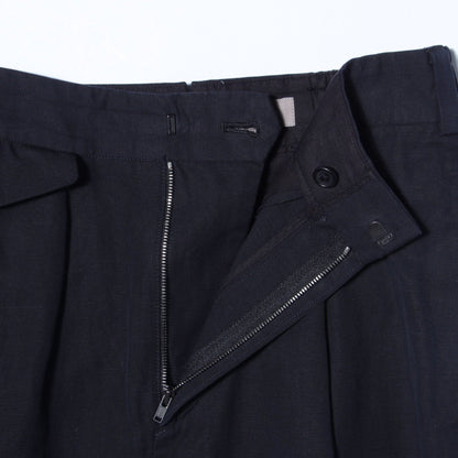 COTTON LINEN PLAIN WEAVE SKIRT