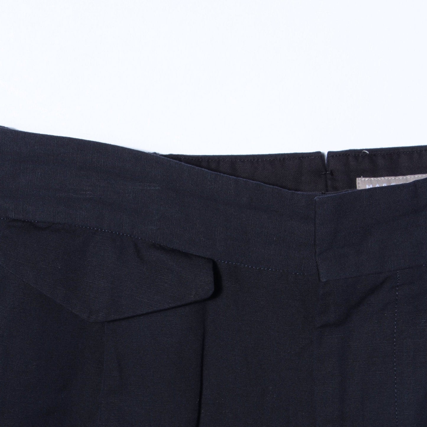 COTTON LINEN PLAIN WEAVE SKIRT