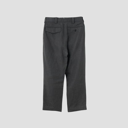 LINEN PLAIN WEAVE TROUSERS