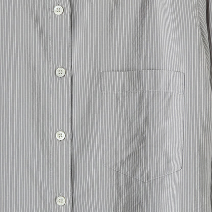 COTTON SILK STRIPE SHIRT