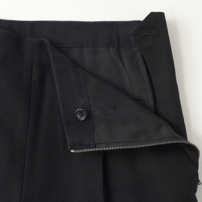 COMPACT BARATHEA WOOL TROUSERS