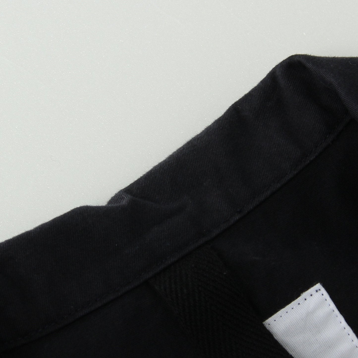 WASHED COMPACT COTTON TROUSERS