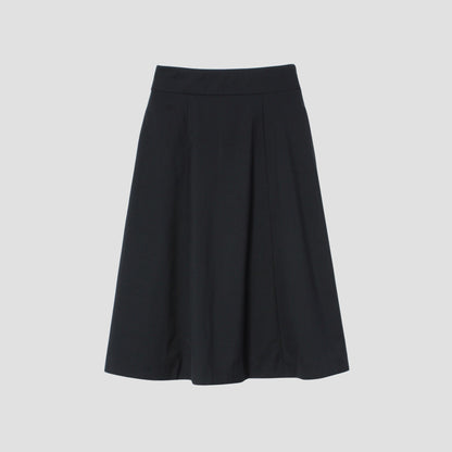 FINE WOOL POPLIN SKIRT