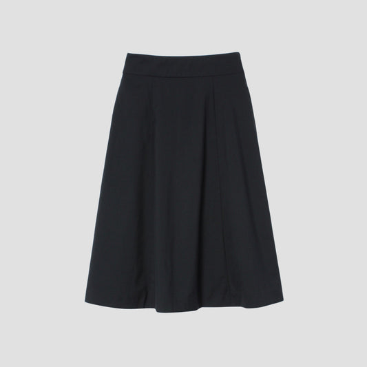 FINE WOOL POPLIN SKIRT