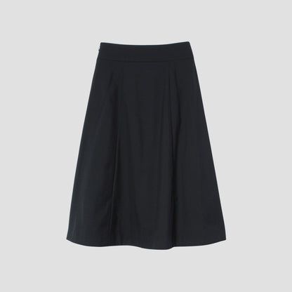 FINE WOOL POPLIN SKIRT