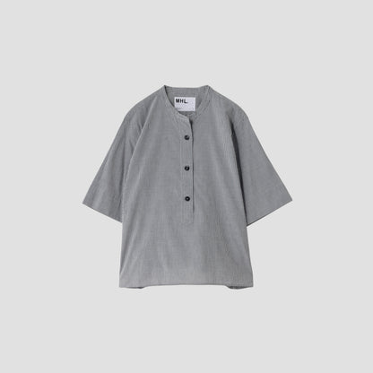 COTTON LINEN STRIPE SHIRT