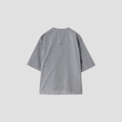 COTTON LINEN STRIPE SHIRT