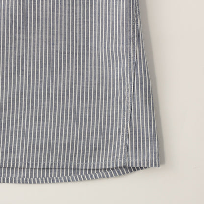 COTTON LINEN STRIPE SHIRT