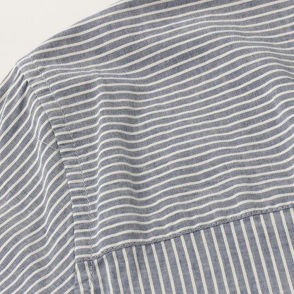 COTTON LINEN STRIPE SHIRT
