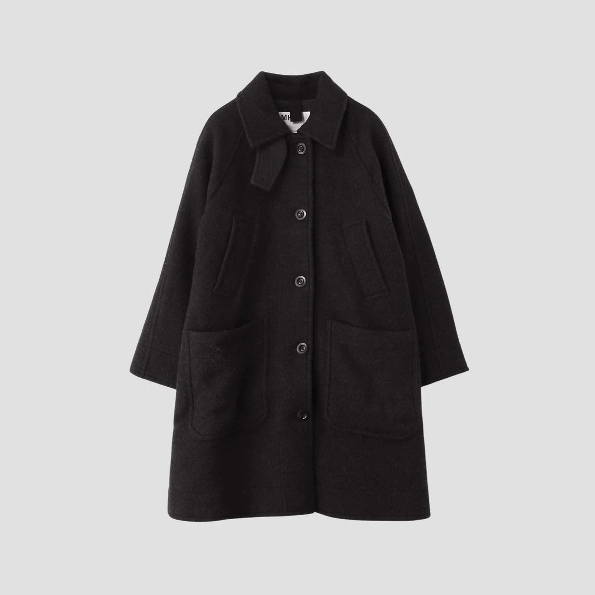 LOFTED WOOL MELTON COAT
