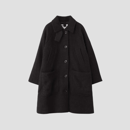 LOFTED WOOL MELTON COAT
