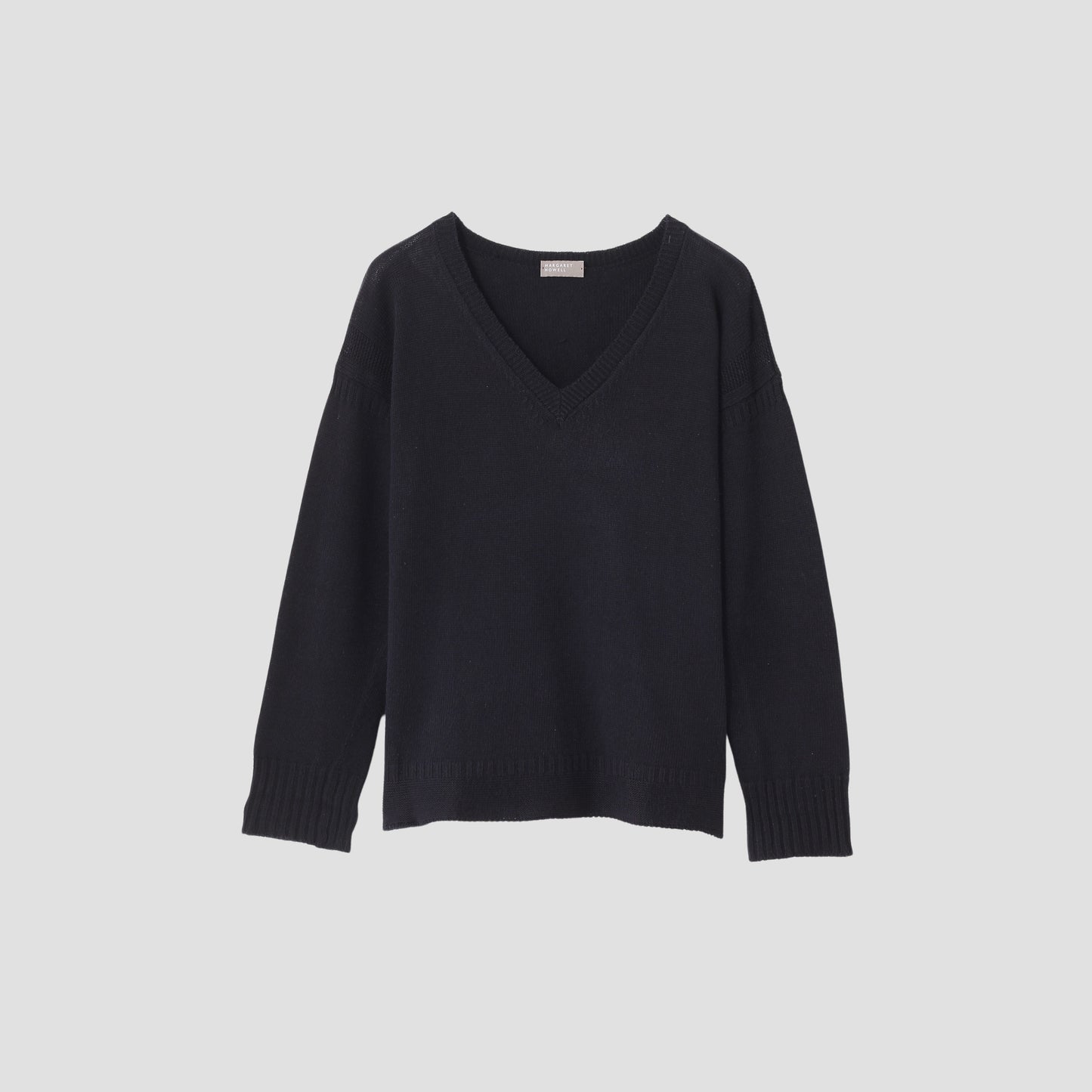 V NECK GUERNSEY KNIT