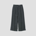 HIGH DENSE LINEN TWILL TROUSERS