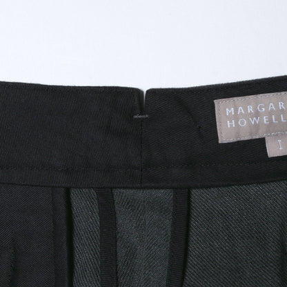 HIGH DENSE LINEN TWILL TROUSERS