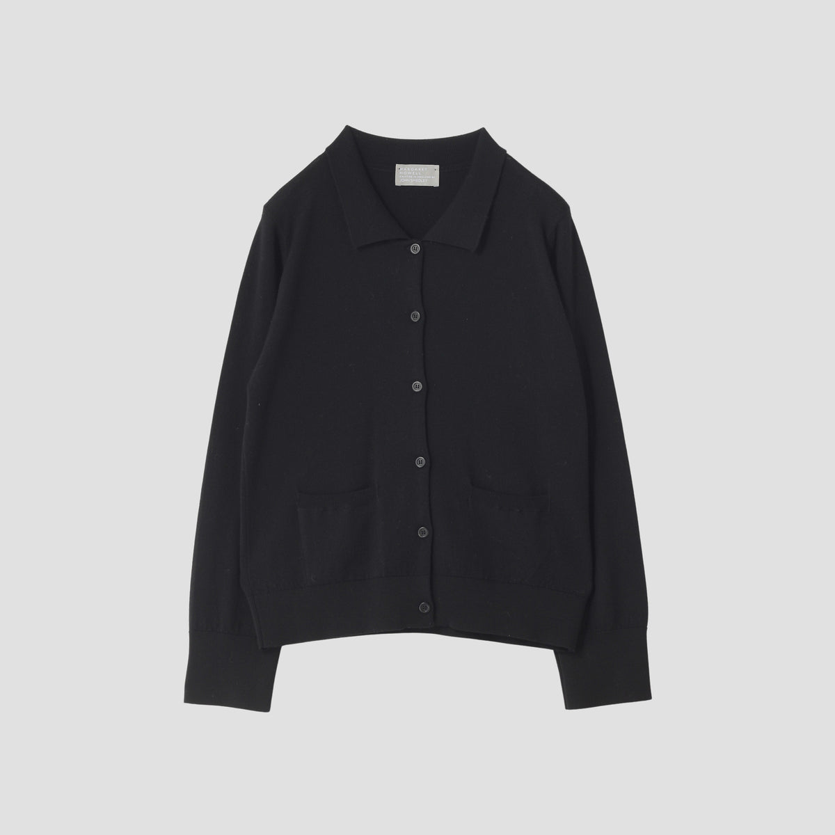 POLO COLLAR CARDIGAN KNIT