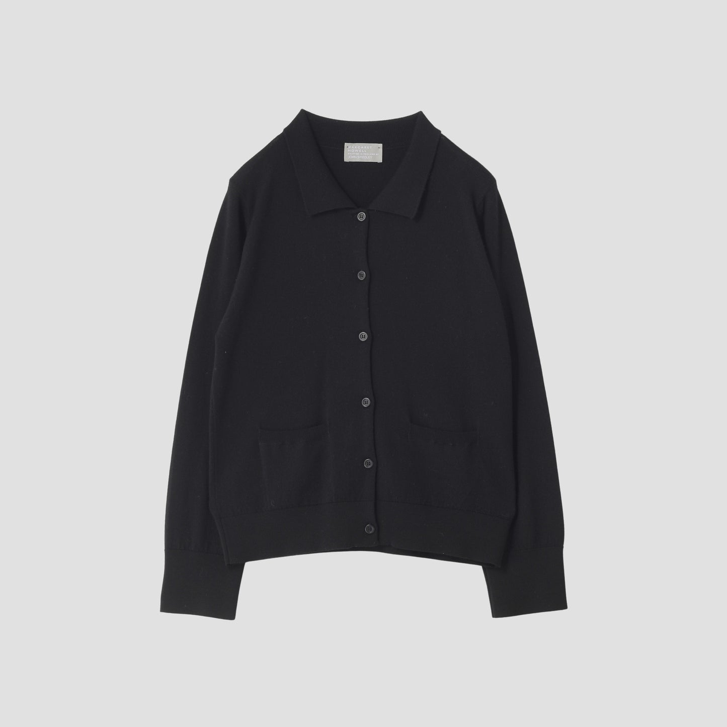 POLO COLLAR CARDIGAN KNIT