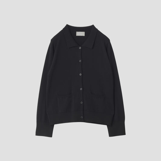 POLO COLLAR CARDIGAN KNIT