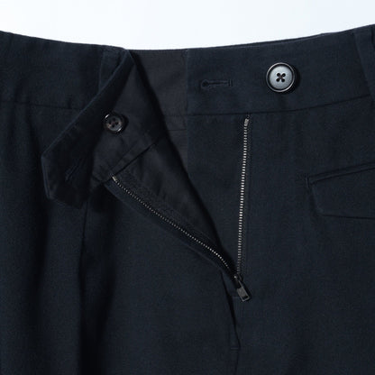 BRUSHED COTTON WOOL TROUSERS
