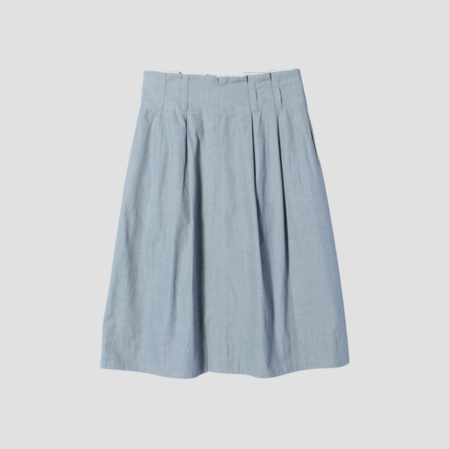 YARN DYE COTTON SHIRTING SKIRT