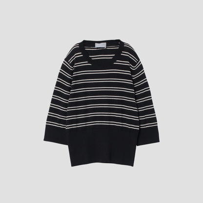 SEA ISLAND COTTON HIGH RIB JUMPER KNIT