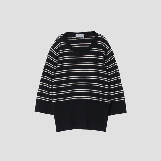 SEA ISLAND COTTON HIGH RIB JUMPER KNIT