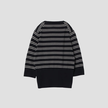 SEA ISLAND COTTON HIGH RIB JUMPER KNIT