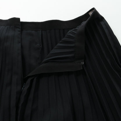 FINE WOOL TWILL SKIRT